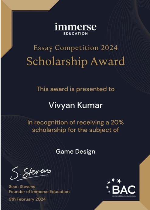 Immerse Essay Competition 