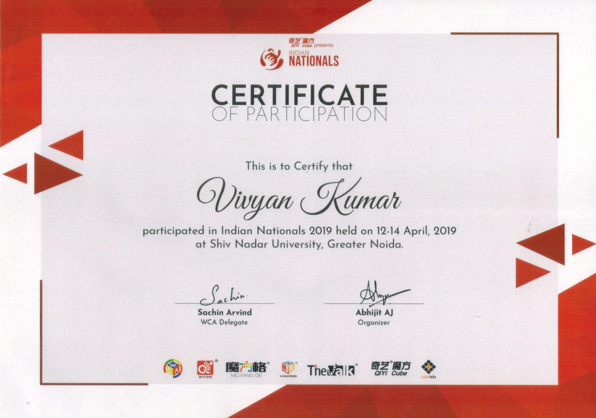 Indian Nationals 2019